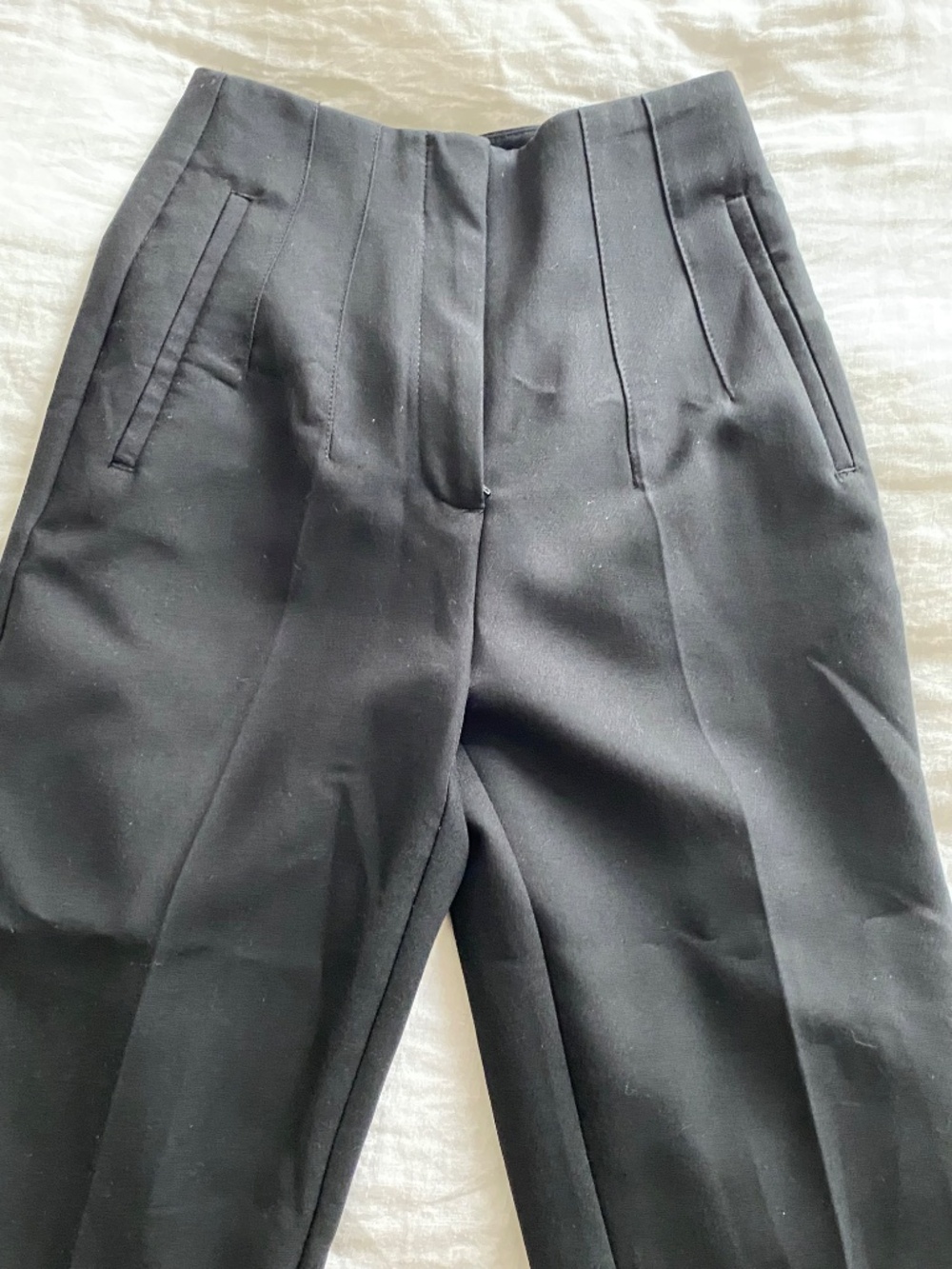 Zara HIGH-WAISTED PANTS | Black | Size XS - Picture 8 of 8